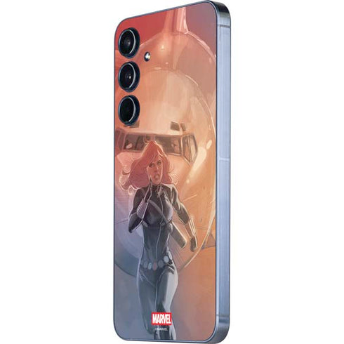 Marvel Black Widow Running Galaxy A55 5G Skin